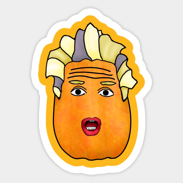 Pumpkin Head Lloyd Sticker by doublebeta